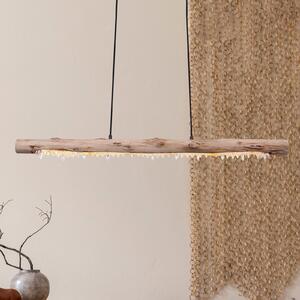 Lampă susp. LED Felicitas din lemn, lungime 100 cm