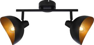 Brilliant - Spot LAYTON 2xE14/25W/230V negru/auriu
