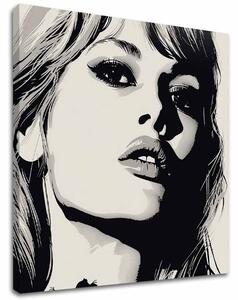 Tablou de perete Brigitte Bardot - Eleganța anilor '60 - 60x60 cm