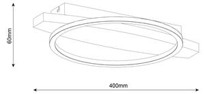 Plafonieră LED MELISA, 12 W, 230 V, 30 x 40 cm, pin