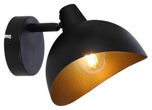 Brilliant - Aplica spot de perete LAYTON, 1xE14/25W/230V, negru/auriu