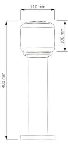 Lampă de exterior MADRID, 1 x E27, 12 W, 230 V, 40 cm, IP44, neagră