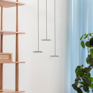 UMAGE Asteria MicroV2 lampă susp. dim gri deschis, reglabil, Gri, Camera de zi / sufragerie, Metal, Scandinavă