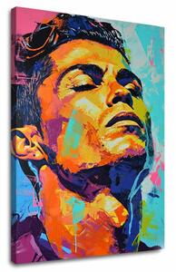Tablou de perete CRISTIANO RONALDO - Energia câștigătorului | finisată de mâna artistului - 60x90 cm