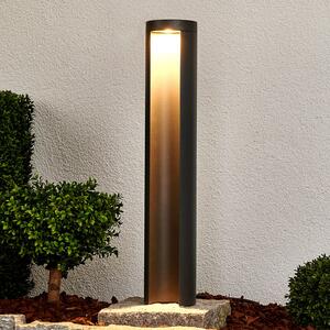 Lucande bornă luminoasă LED Jaron, 65 cm, antracit, IP54, Gri, Metal, Modern