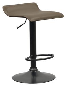 KONDELA Scaun de bar, piele ecologică Taupe gri-maro, BAILI