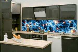 Fototapet pentru bucătărie - sinapse neuronale 260 x 60 cm