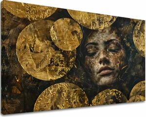 Tablou de perete elegantă a unei femei sub apă - 40x60 cm