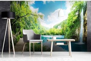 Fototapetă vlies relaxați-vă în pădure 375 x 250 cm