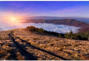 Fototapetă vlies zori în munți 375 x 250 cm