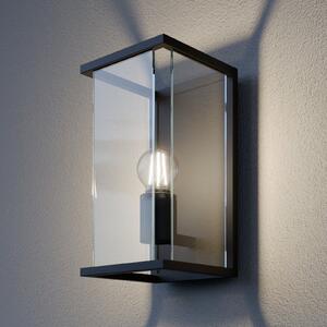 Lucande lumina de perete în aer liber Annalea, 30 cm, 1 bec, IP54, reglabil, Negru, Metal, Modern