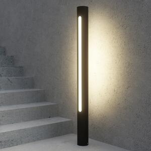 Lucande Tomas bornă luminoasă LED pentru proiector, 75 cm, gri închis, IP54, Gri, Aluminiu, Modern