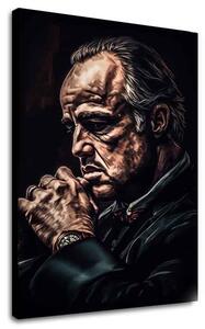 Tablou de perete GODFATHER: Putere și respect | Pânză italiană - 60x90 cm