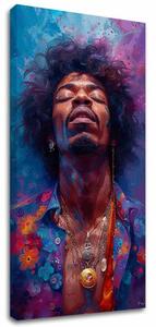 Tablou de perete JIMI HENDRIX - Explozie de armonie | finisată de mâna artistului - 50x100 cm