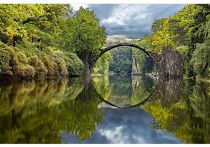 Fototapetă vlies peisaj cu pod arc 375 x 250 cm