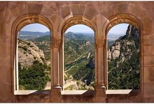 Fototapetă vlies fereastră arcuită 375 x 250 cm