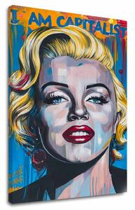 Tablou de perete MARILYN MONROE - Farmec capitalist | finisată de mâna artistului - 60x90 cm