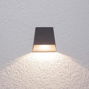 Lucande LED lampă de perete pentru exterior Hanno, antracit, metal, IP54, Negru, Aluminiu, Modern