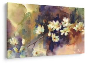 Tablou - Magnolii albe, pictură (90x60 cm)