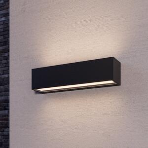 Lucande Aplică LED Lengo, 25 cm antracit, sus/jos 3000K, Negru, Metal, Modern