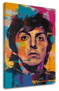 Tablou de perete PAUL MCCARTNEY - Beatles geniu | finisată de mâna artistului - 60x90 cm