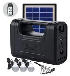 Kit solar GD-Lite 8017 dotat cu dispozitive USB cu 3 becuri LED si acumulator