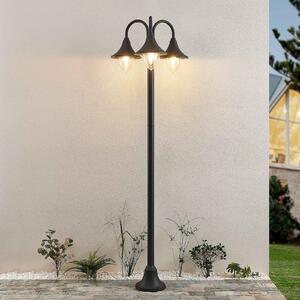 Lindby Edric stâlp de iluminat, înălțime 215 cm, antracit, aluminiu