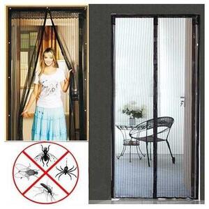 Perdea magnetica anti insecte si tantari, neagra. Plasa anti-tantari