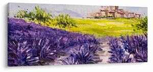 Tablou - Provence, Franța, pictură în ulei (120x50 cm)