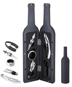Set Exclusiv 6 Accesorii pentru Vin – Eleganta si Rafinament intr-o Cutie Sticla