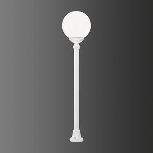 LCD Lampă de trotuar 1132 cu abajur sferic, alb, Alb, Metal, Antichitate, glob