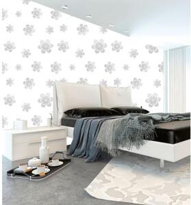 Tapet vlies de lux flori gri