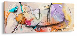 Tablou - Abstract, pasăre (120x50 cm)