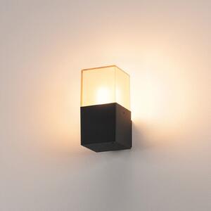 SLV Grafit - lampă de perete unghiulară pentru exterior, Negru, Metal, Modern
