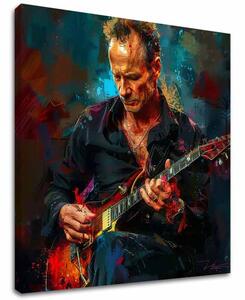 Tablou de perete STING - Regele Grammy | finisată de mâna artistului - 60x60 cm