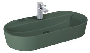 Elita Babette lavoar 81.5x41.5 cm oval de blat verde RE040820017010