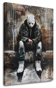 Tablou de perete THE SILENT KILLER | finisată de mâna artistului - 60x90 cm