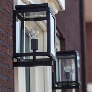 K.S. Verlichting Aplică pentru exterior de Vecht, 37 cm, negru, Negru, Metal, Modern, Felinar