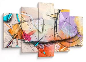 Tablou - Abstract, pasăre (150x105 cm)