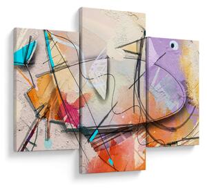 Tablou - Abstract, pasăre (90x60 cm)
