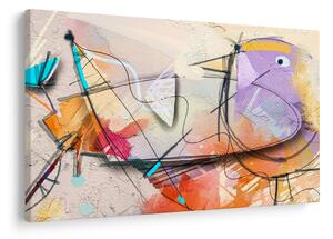 Tablou - Abstract, pasăre (90x60 cm)
