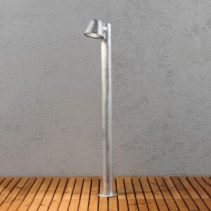 Konstsmide Lampă de trotuar Trieste din oțel, galvanizată, Gri, Metal, Modern