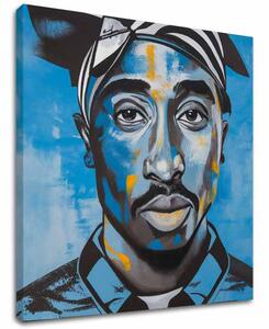 Tablou de perete TUPAC SHAKUR - Rapper în rai | finisată de mâna artistului - 60x60 cm