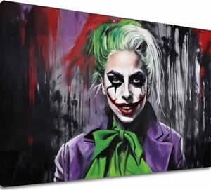 Tablou de perete de pe pânză - Joker Poker Face - 60x90 cm