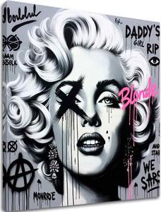 Tablou de perete de pe pânză - Legenda de la Hollywood Marilyn Monroe - 60x60 cm