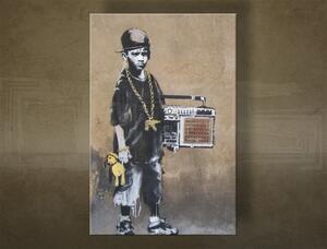 Tablou canvas 1 bucata Street ART - Banksy - 40x60 cm