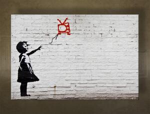 Tablou canvas 1 bucata Street ART - Banksy - 40x60 cm
