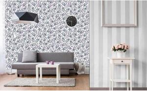 Tapet vlies de lux flori mici mov