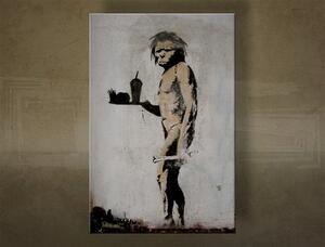 Tablou canvas 1 bucata Street ART - Banksy - 20x30 cm
