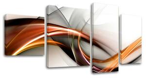 Tablou canvas 4 părți ABSTRACT - 90x50 cm